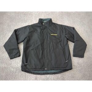 Stanley Steemer Full Zip Jacket Mens L Insulated Lined Workwear Zorrel Black #2